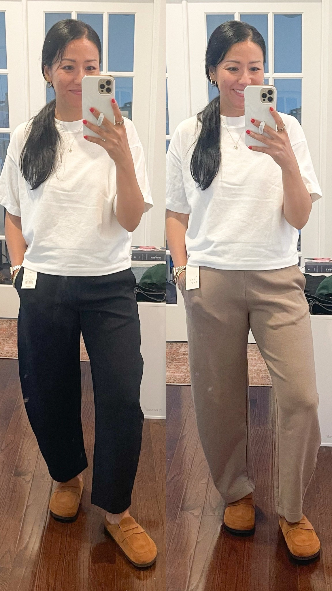 Size small top
Size XS pants
Shoes are true to size

#LTKSeasonal #LTKOver40