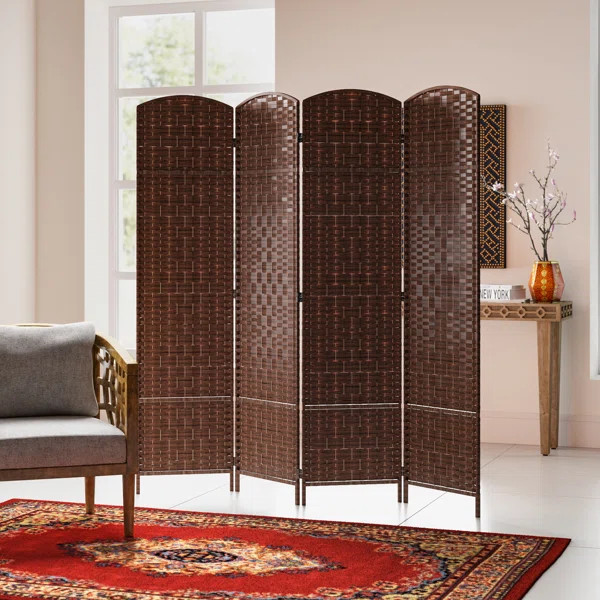 Andreu 71'' H Bamboo/Rattan Folding Room Divider | Wayfair North America