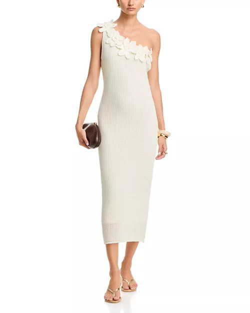 Crochet 3D Flower Midi Dress - Exclusive | Bloomingdale's (US)