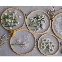 Plants Transparent Embroidery Kit For Beginner, Flower Diy Kit, Beginner Hand Embroidery Full Kit, Diy Start Up Set - English Guide | Etsy (US)
