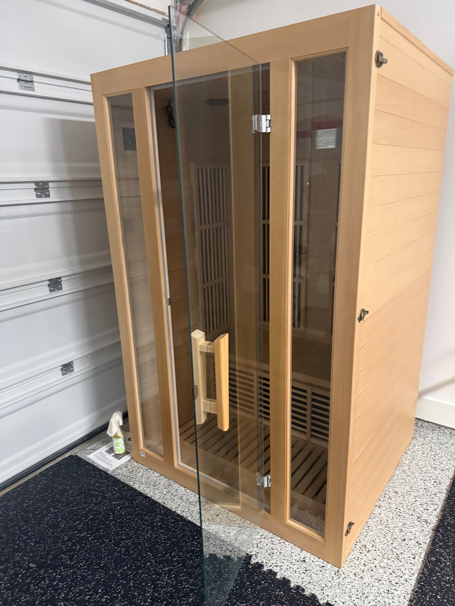 Our 2 person sauna we love! Heats up fast and no special electricity needed 

#LTKHome #LTKfitnessgoals