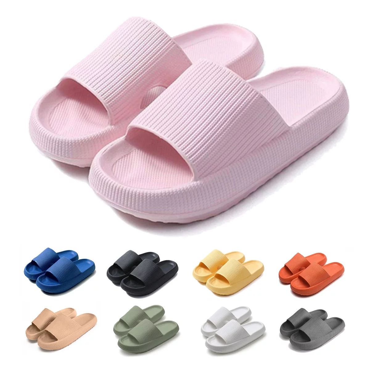 Shower Shoes Pillow Slides Sandals Women Men House Slippers, Size W 10-11, M 8.5-9.5, Pink 42-43 | Walmart (US)