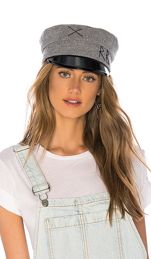 Baker Boy Cap in Grey | Revolve Clothing (Global)