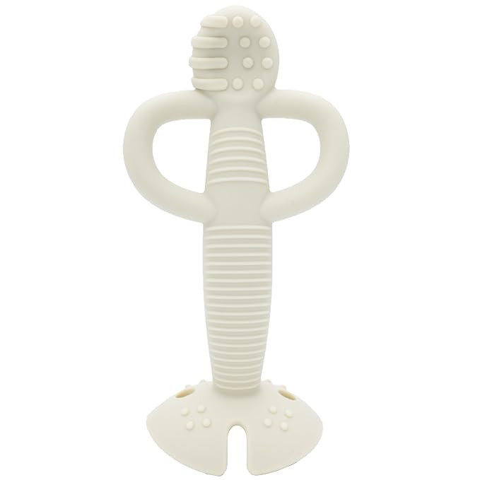 Busy Baby Teething Spoon - 2-in-1 Teether and Training Spoon for Self Feeding, Dishwasher Safe, B... | Amazon (US)