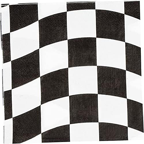 Checkered Flag Paper Napkins for Race Car Birthday Party (6.5 x 6.5 In, 150 Pack) | Amazon (US)