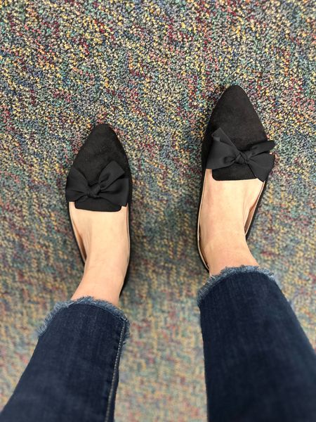 Show play an important part in how our outfits look. This pair of black flats with. Bow on them are an absolute steal from SHEIN at only $11

#LTKstyletip #LTKworkwear #LTKshoecrush