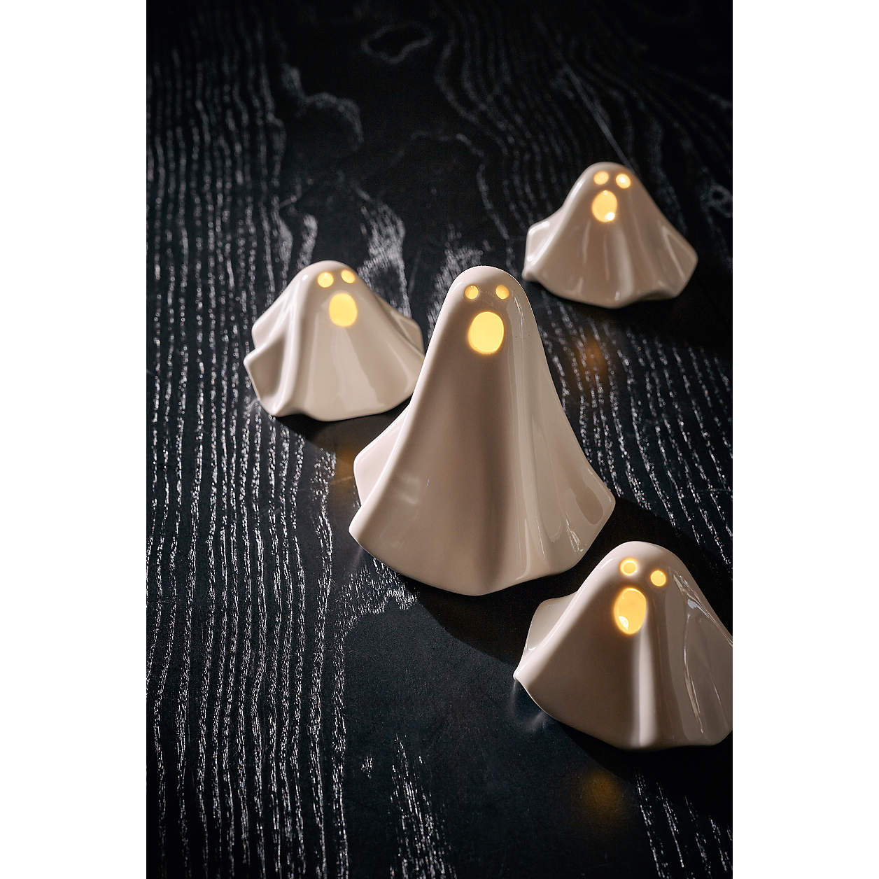 Small LED Halloween Ceramic Ghost Light + Reviews | Crate & Barrel | Crate & Barrel