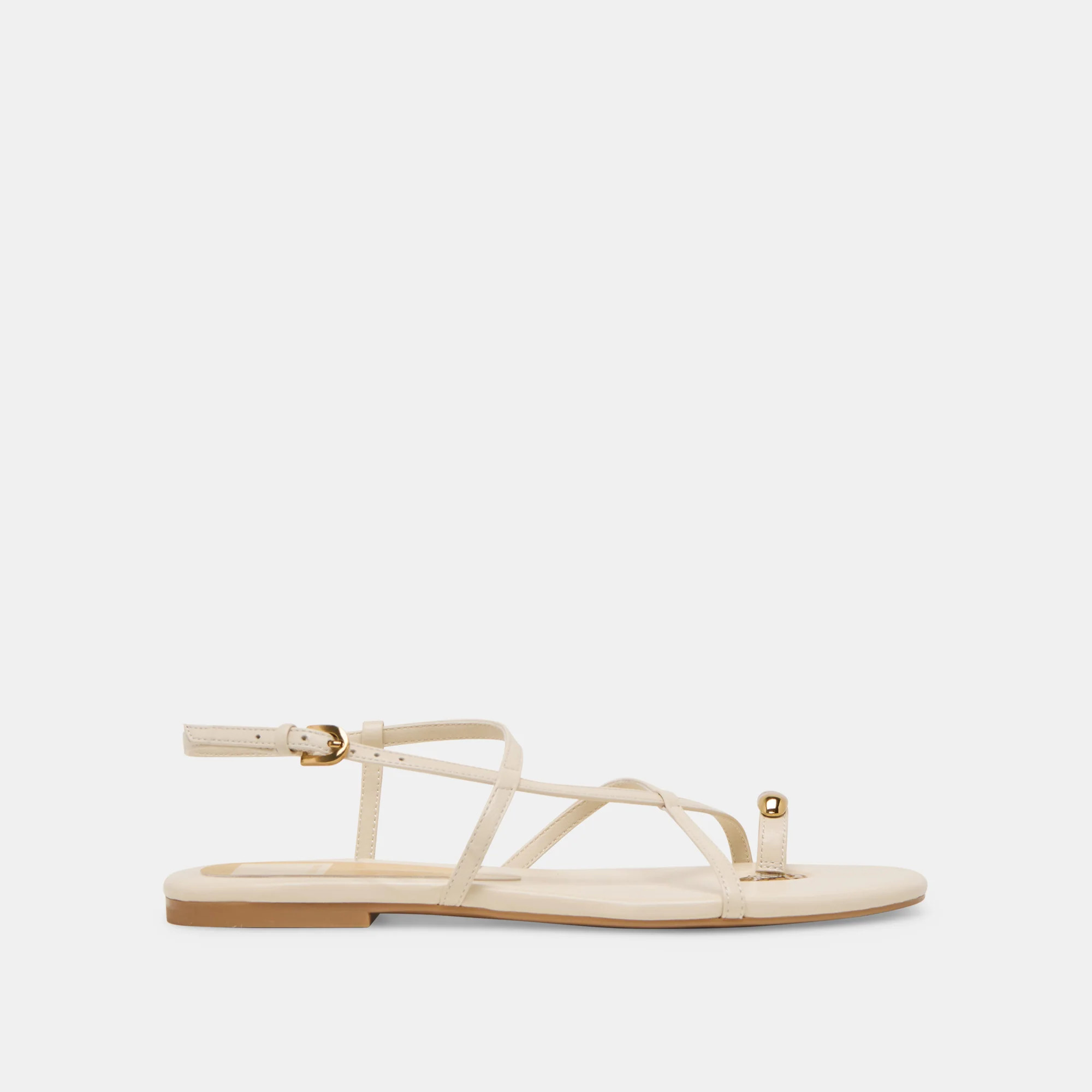 KESHA SANDALS BONE LEATHER | DolceVita.com