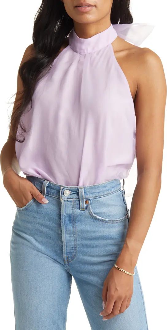 VICI Collection Organza Halter Bodysuit | Nordstrom | Nordstrom