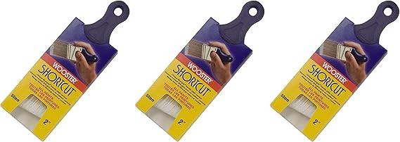 Wooster Brush Q3211-2 Shortcut Angle Sash Paintbrush, 2-Inch, White - 3 Pack | Amazon (US)