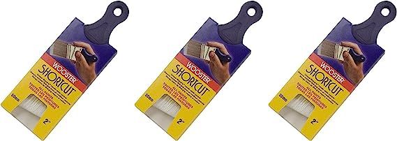 Wooster Brush Q3211-2 Shortcut Angle Sash Paintbrush, 2-Inch, White - 3 Pack | Amazon (US)