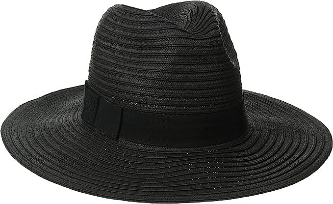 San Diego Hat Company Women's Paperbraid Fedora with Bow Band | Amazon (US)