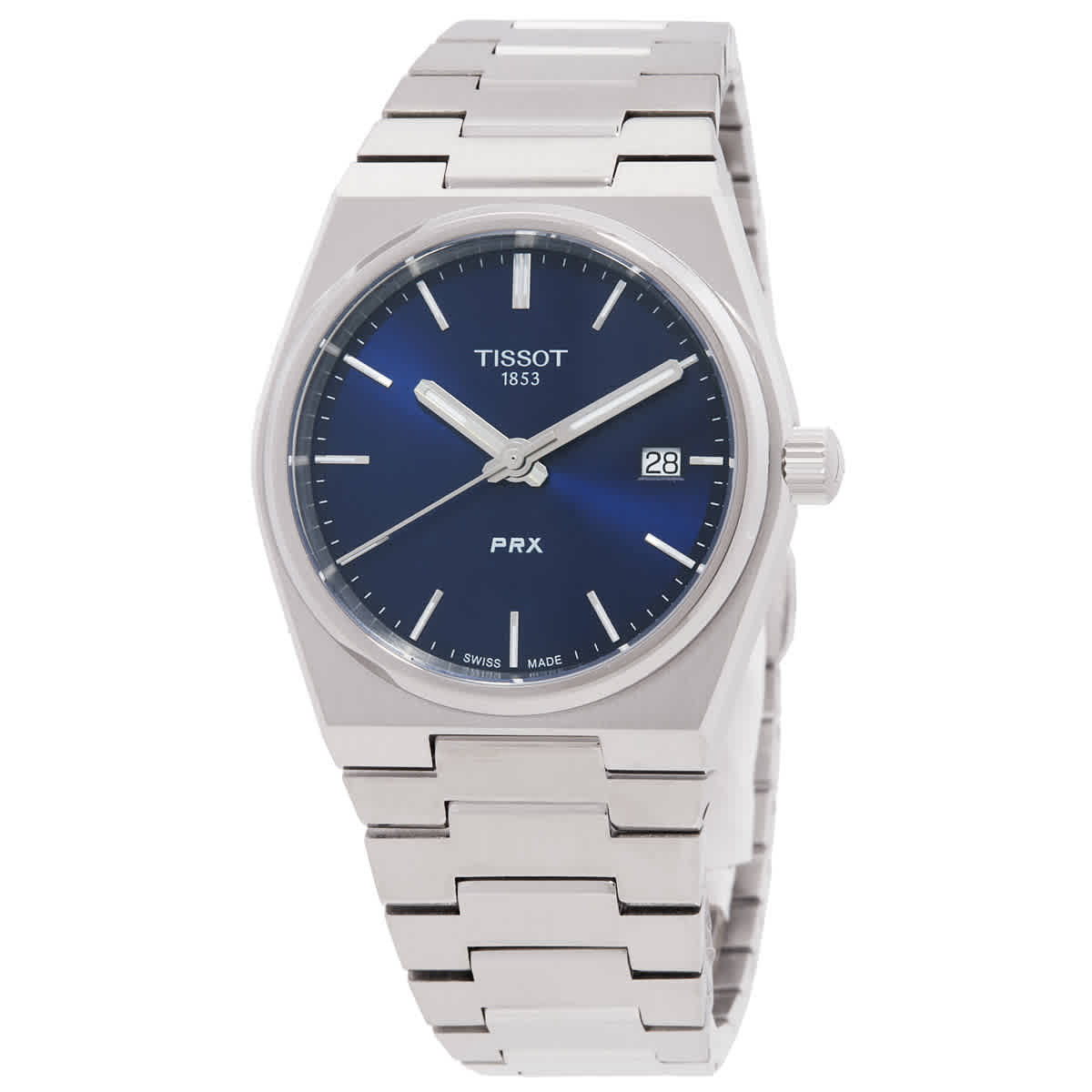 Tissot PRX Quartz Blue Dial Unisex Watch T1372101104100 | Jomashop.com & JomaDeals.com