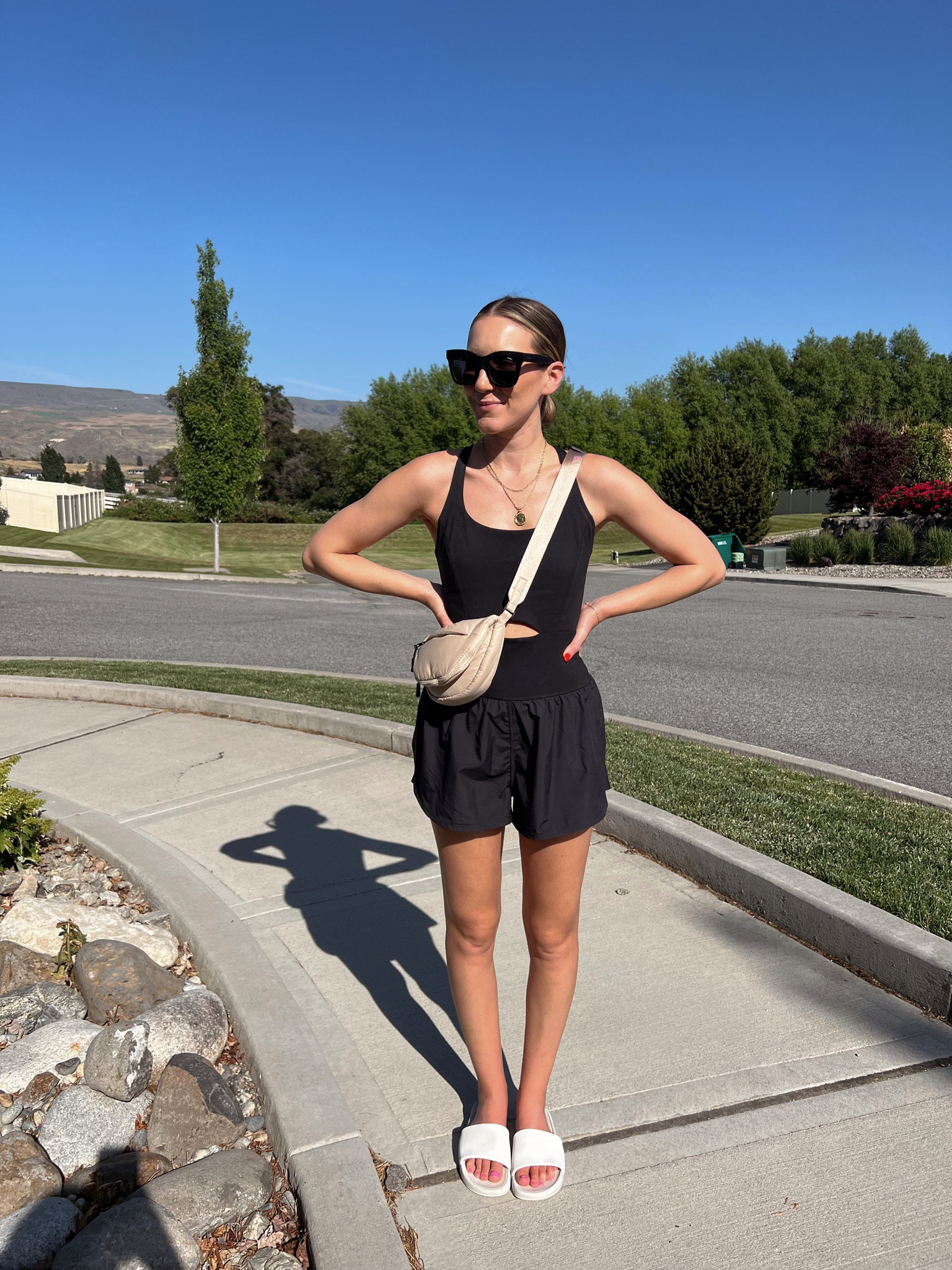 Free People Runsie✨ this onesie is perfect for hot girl walks, working out or running errands! Wearing a size small 

#LTKunder100 #LTKitbag #LTKfit