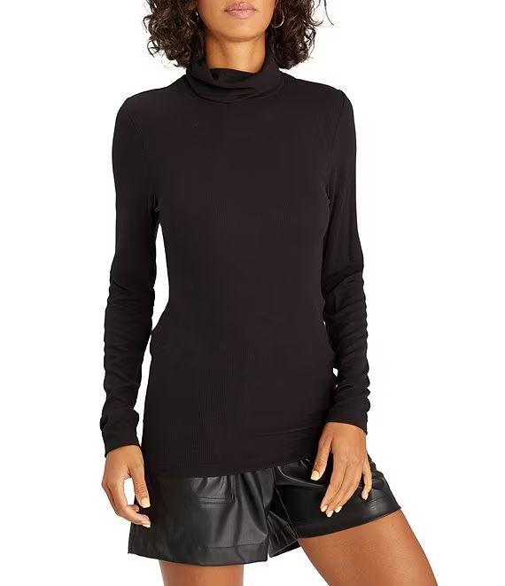 Essentials Turtleneck Rib Knit Top | Dillards