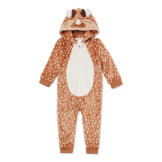 North Pole Trading Co. Reindeer Toddler Unisex Long Sleeve One Piece Pajama | JCPenney