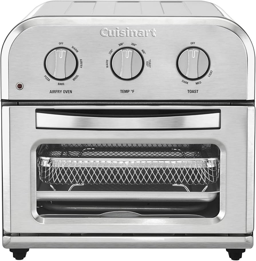 Cuisinart TOA-26 Compact Airfryer Toaster Oven, 1800-Watt Motor with 6-in-1 Functions and Wide Te... | Amazon (US)