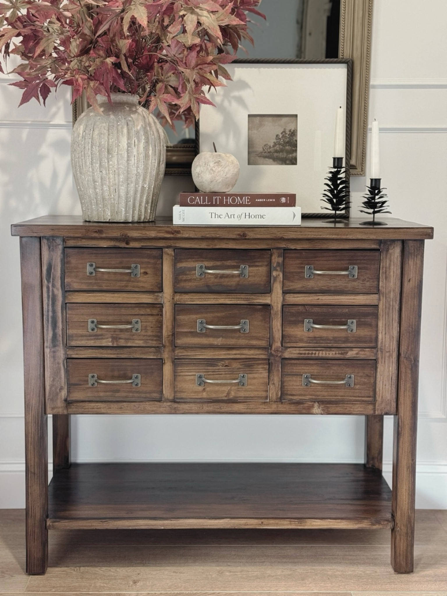 Refinished our entry table