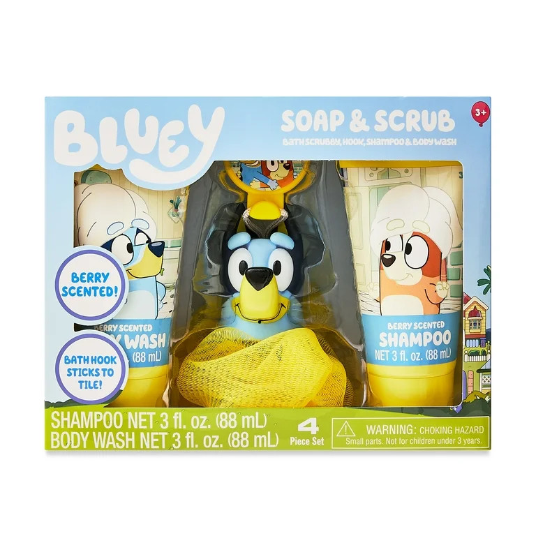 Bluey Soap and Scrub Set, Berry Scent, 3 Pieces, Child Age 3+ | Walmart (US)