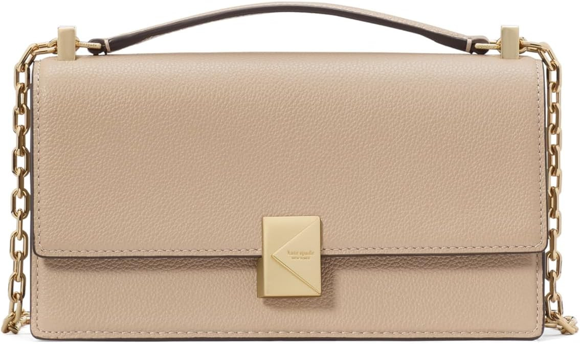 kate spade new york womens Deco Mini Leather Flap Chain Crossbody | Amazon (US)