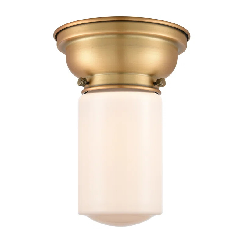 Heffron 1-Light 6.25'' Flush Mount | Wayfair Professional