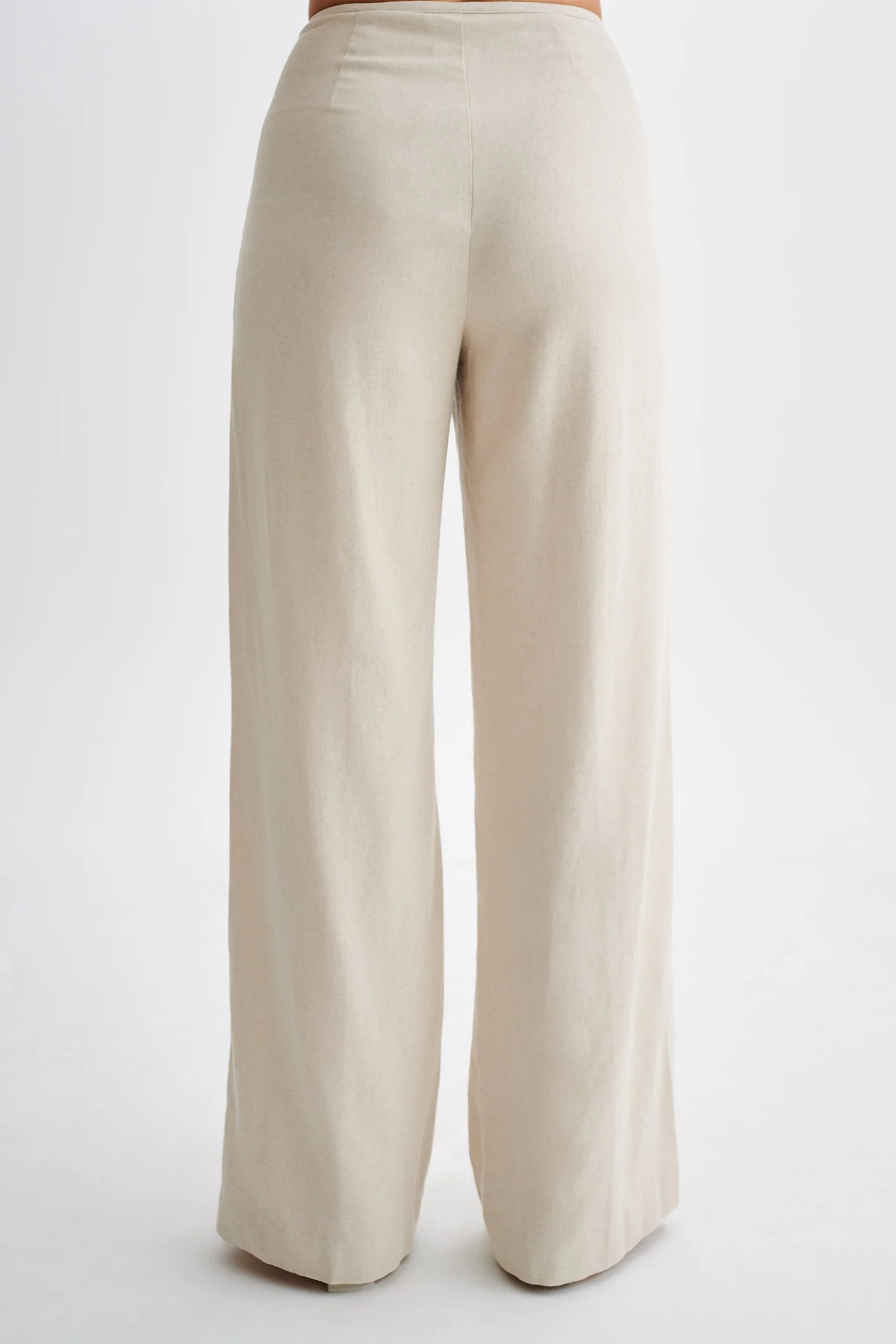 Adrina Straight Leg Linen Pant - Natural | Meshki (APAC)