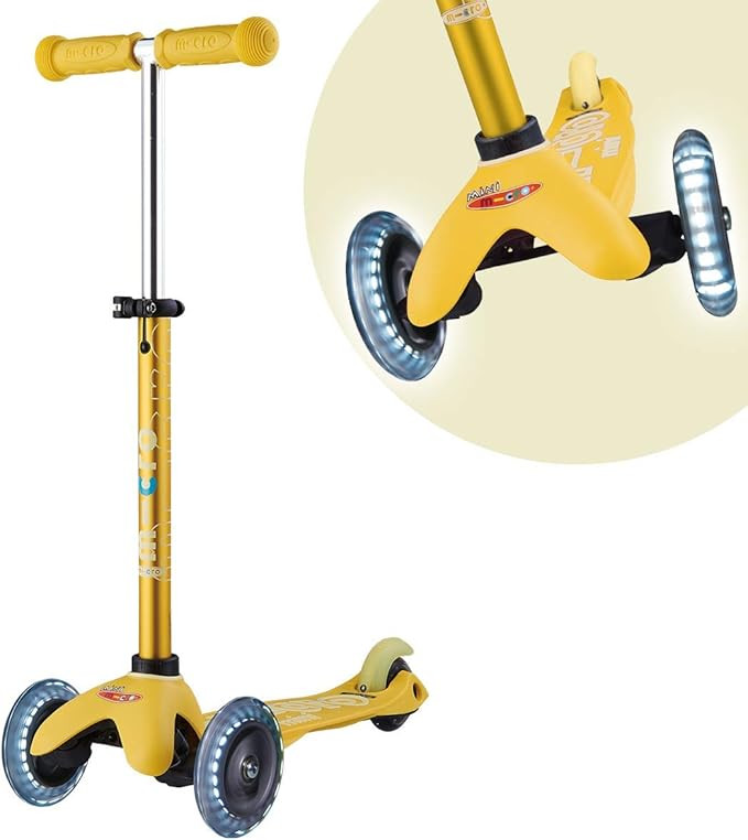 Micro Kickboard - Mini Deluxe LED 3-Wheeled, Lean-to-Steer, Swiss-Designed Micro Scooter for Pres... | Amazon (US)