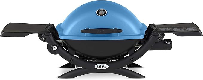 Weber Q1200 Liquid Propane Portable Gas Grill, Blue – 1‑Burner Travel and Camping Grill with ... | Amazon (US)