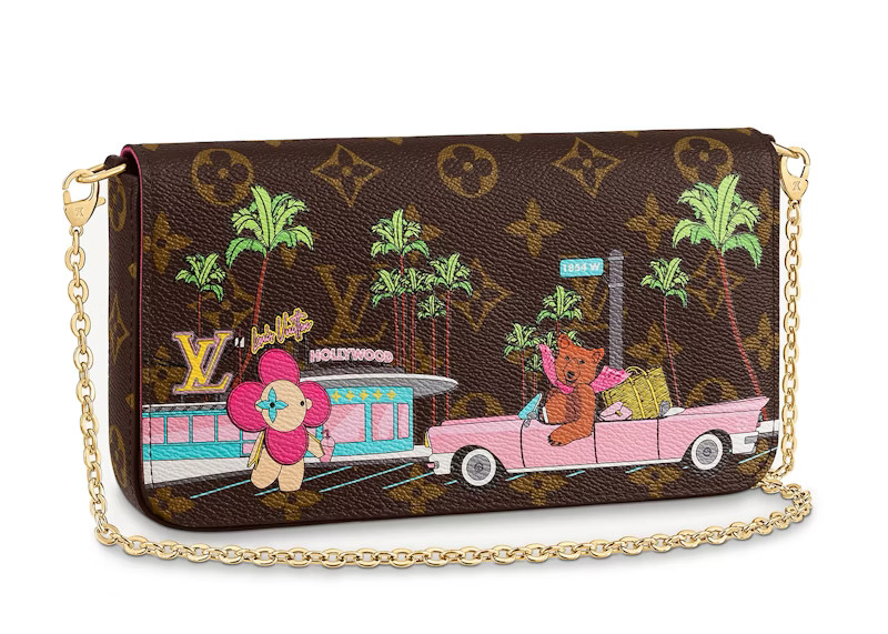 Louis Vuitton Pochette Felicie (With Removable Zipped Pocket and 8 Slot Flat Pocket) Monogram Vivienne Fuchsia Pink | StockX