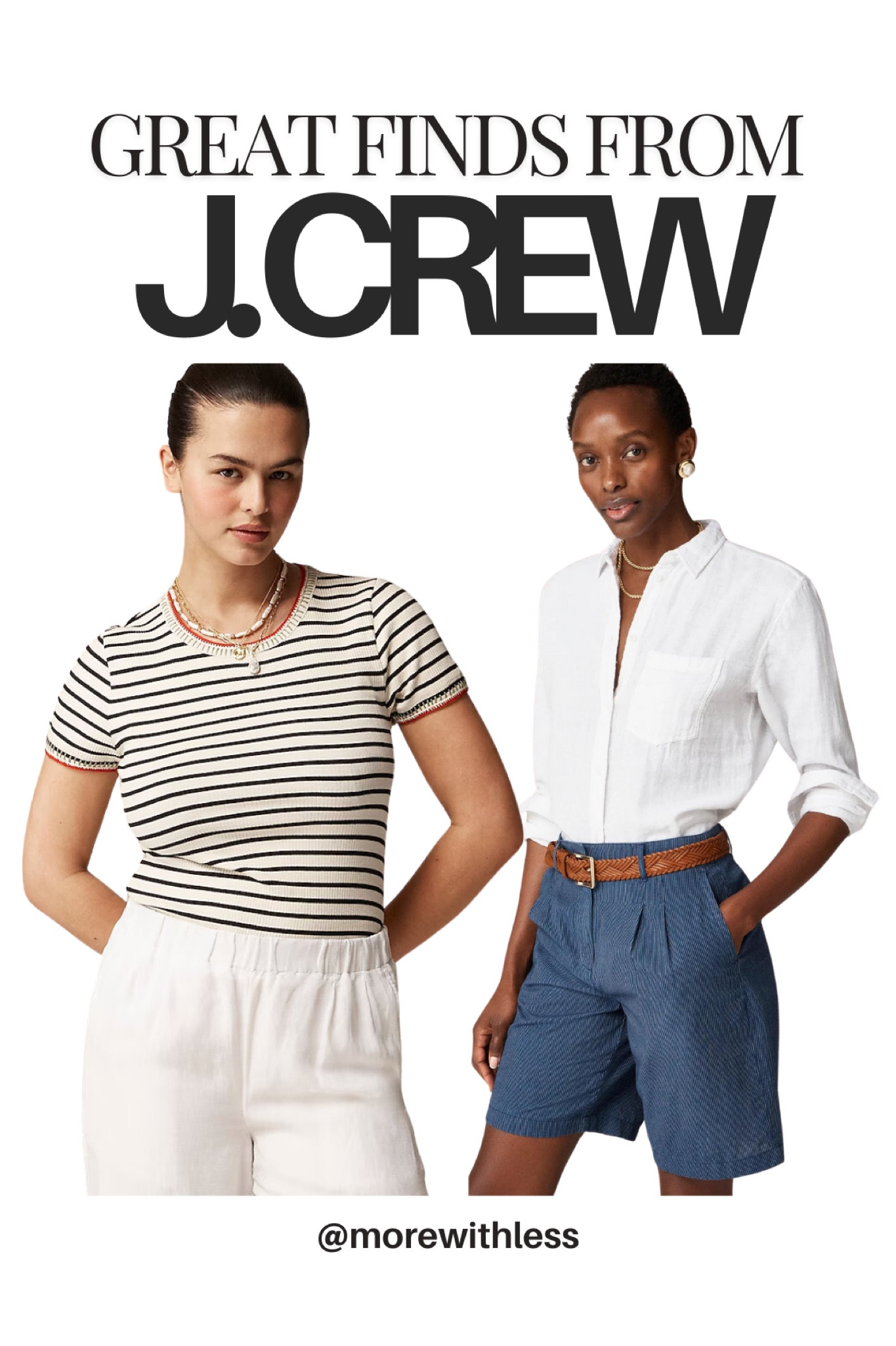 I love these tops I found from J. Crew! They are a must-have for building my summer travel outfit.

#LTKFindsUnder100 #LTKOver40 #LTKSaleAlert