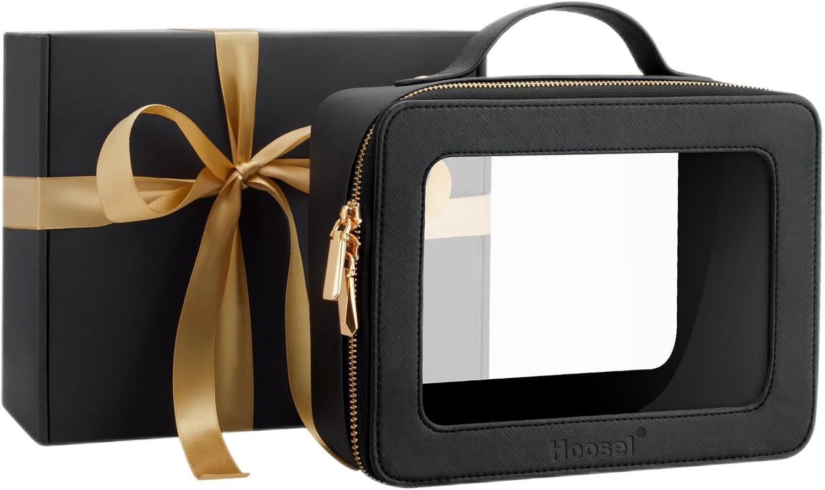 Hoosel Clear Makeup Bag Case for Women, Clear Toiletry Bag Travel Organizer Cosmetic Bag with Han... | Amazon (US)