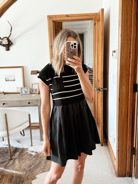 Amazon pleated dress under $40 and I’m wearing a size small 🖤

#LTKFindsUnder50 #LTKStyleTip