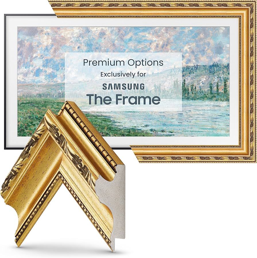 Deco TV Frames - Ornate Gold Smart Frame Compatible ONLY with Samsung The Frame TV (55", Fits 202... | Amazon (US)