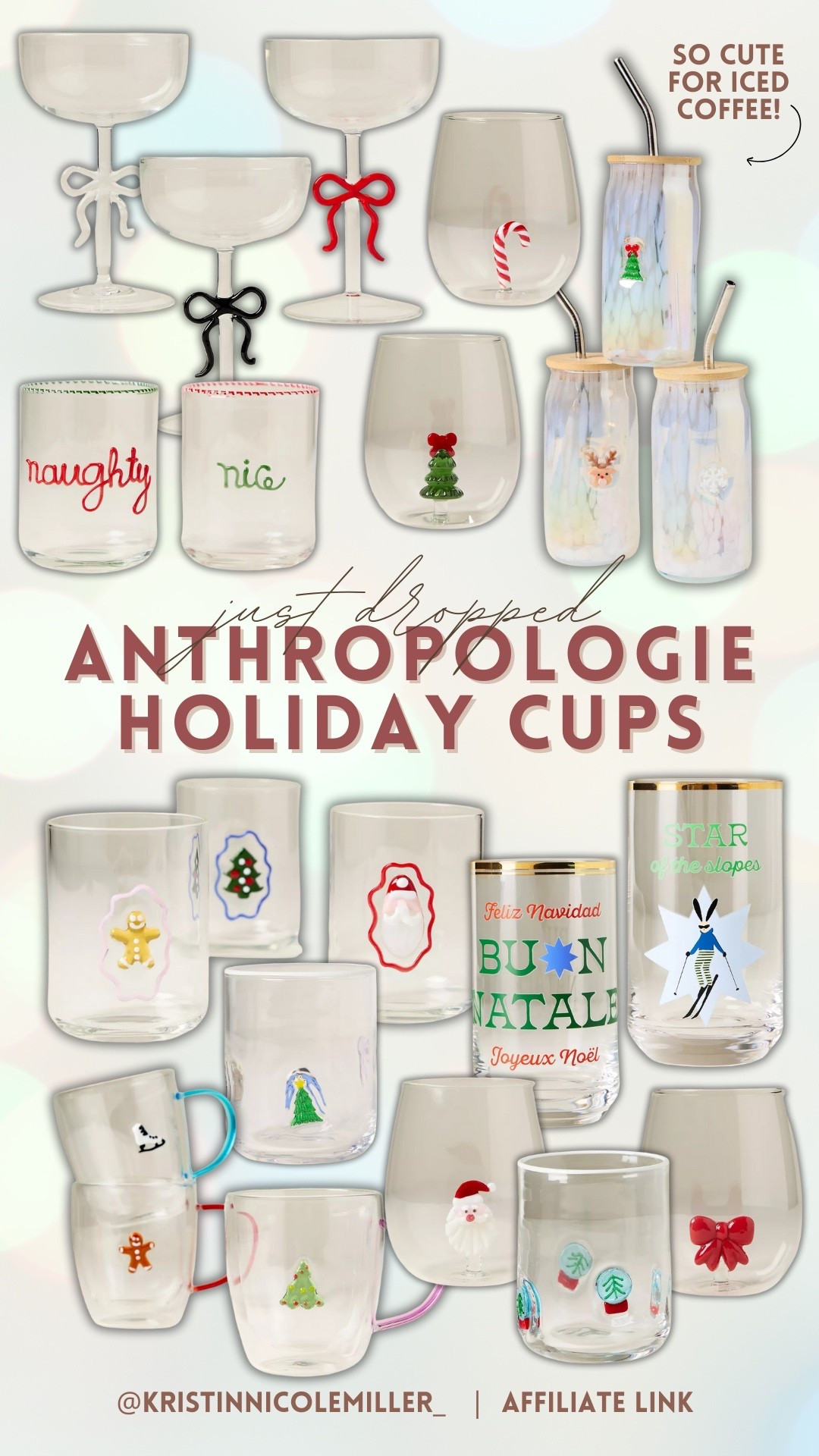 Fun + festive glassware is trending right now, and it’s the easiest way to elevate your drinks for the season ✨ 

From colored glasses to textured tumblers and elegant coupe glasses, these pieces add instant charm whether you’re hosting for the holidays or just making everyday moments feel special.

Juice glasses, trending glassware, holiday glassware, textured glassware, colored glassware, entertaining essentials, holiday hosting ideas

#LTKSeasonal #LTKParties #LTKFindsUnder50