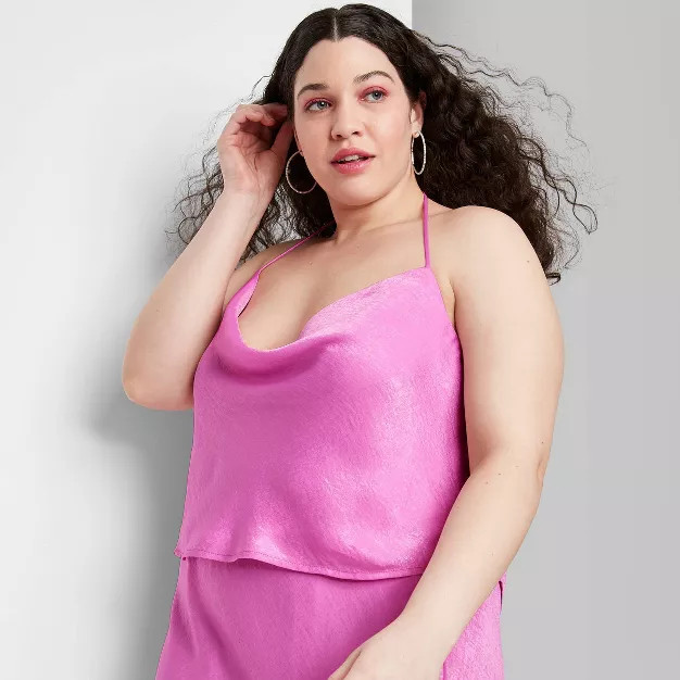 Women's Sleeveless Satin Scarf Top - Wild Fable™ | Target