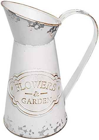 Fovasen Rustic Vase for Flower Home Decor,Metal Shabby Chic Farmhouse Vase Decorative Vase Pitche... | Amazon (US)