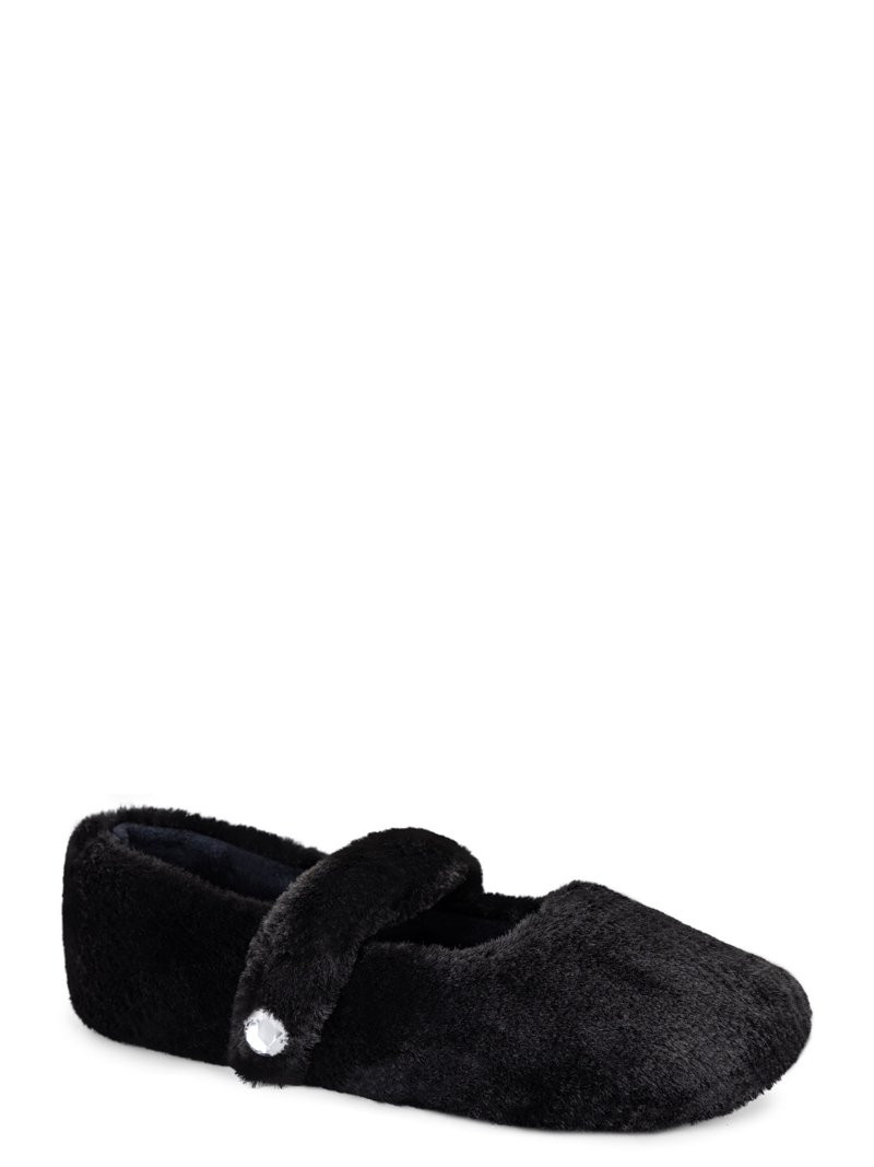 Joyspun Women's Mary Jane Plush Slippers | Walmart (US)