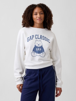 Oversized Gap Graphic Wedge Crewneck Sweatshirt | Gap Factory