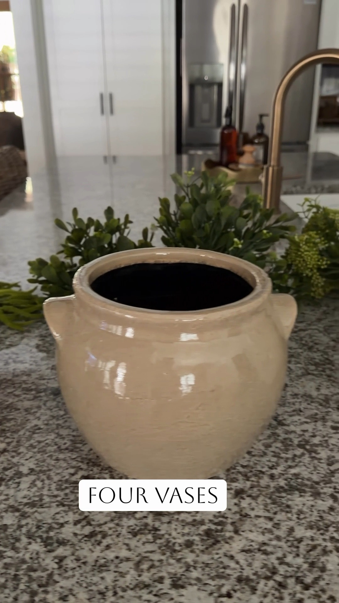 I’ll never get tired of having pretty greenery tucked around my home… it just makes everything feel a little more alive.

In this video, I’m styling 4 different vases with 4 types of greenery—and yes, I was very picky about every single stem. If it didn’t look good in person, it didn’t make the cut.

These are the kind of easy, no-fuss arrangements that you can throw together in minutes. Just a few stems can completely change the feel of a space! 💚