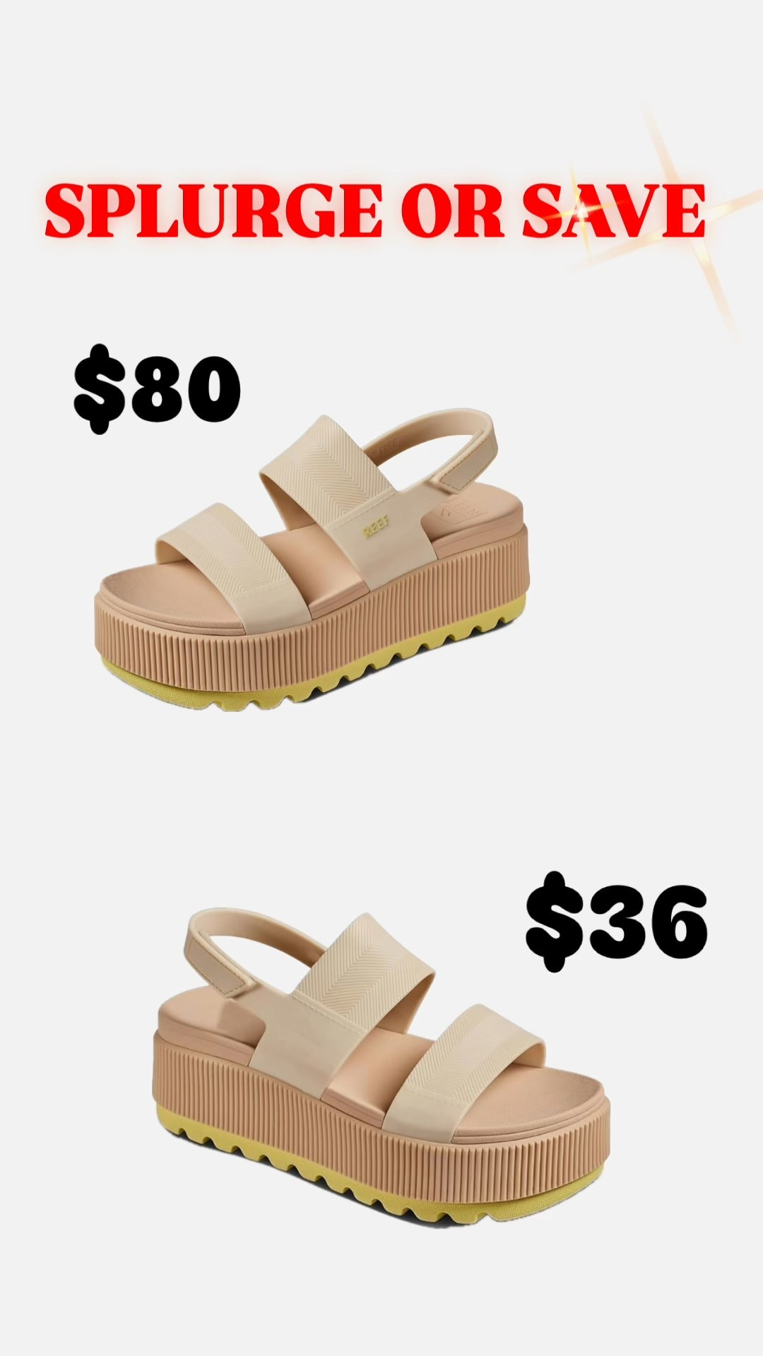 Splurge or Save on these look alikes  for less!

#LTKFindsUnder50 #LTKSwim #LTKShoeCrush