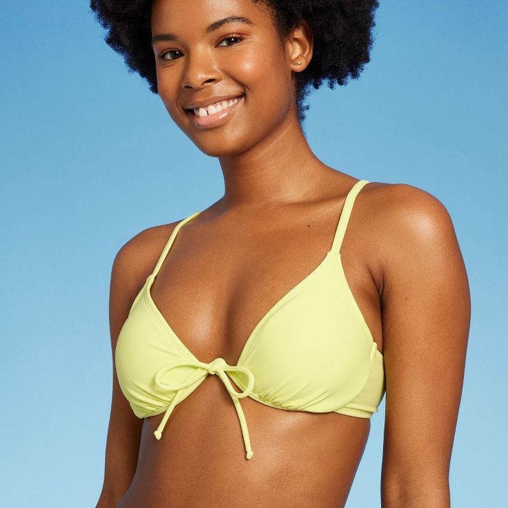 Women's Tie Detail Underwire Bikini Top - Wild Fable™ | Target