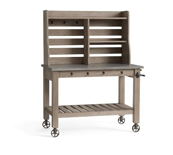 Abbott Gray Island and Hutch | Pottery Barn (US)