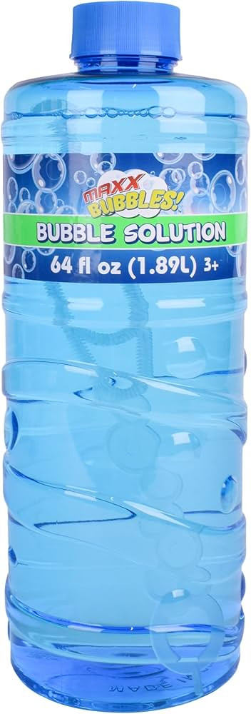 Sunny Days Entertainment Bubble Solution Refill with Wand 64oz Non Toxic (1/2 Gallon), Kids Easy ... | Amazon (US)