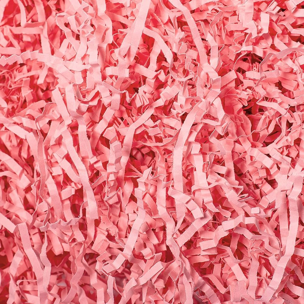 Mcfleet 1 LB Crinkle Cut Paper Shred Filler Light Pink Crinkle Paper Shredded Paper for Gift Box ... | Amazon (US)
