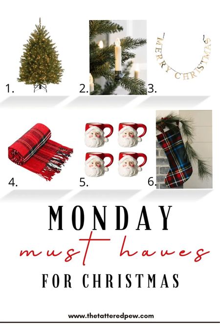 Monday Must Haves for Christmas! Christmas decor, stockings, candles , plaid blankets, Merry Christmas metal banner, Santa mugs and more!

#LTKSeasonal #LTKHoliday #LTKhome