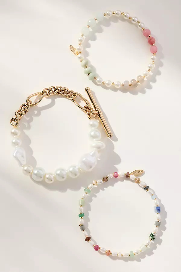 @loverlygrey x Anthropologie Beaded Bracelets, Set of 3 | Anthropologie (US)
