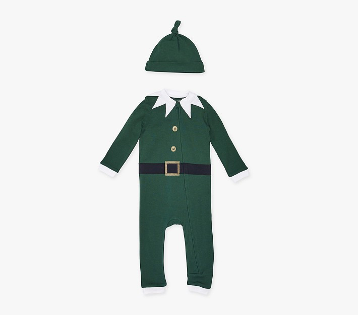Santa's Helper Organic Cotton Baby Pajama | Pottery Barn Kids