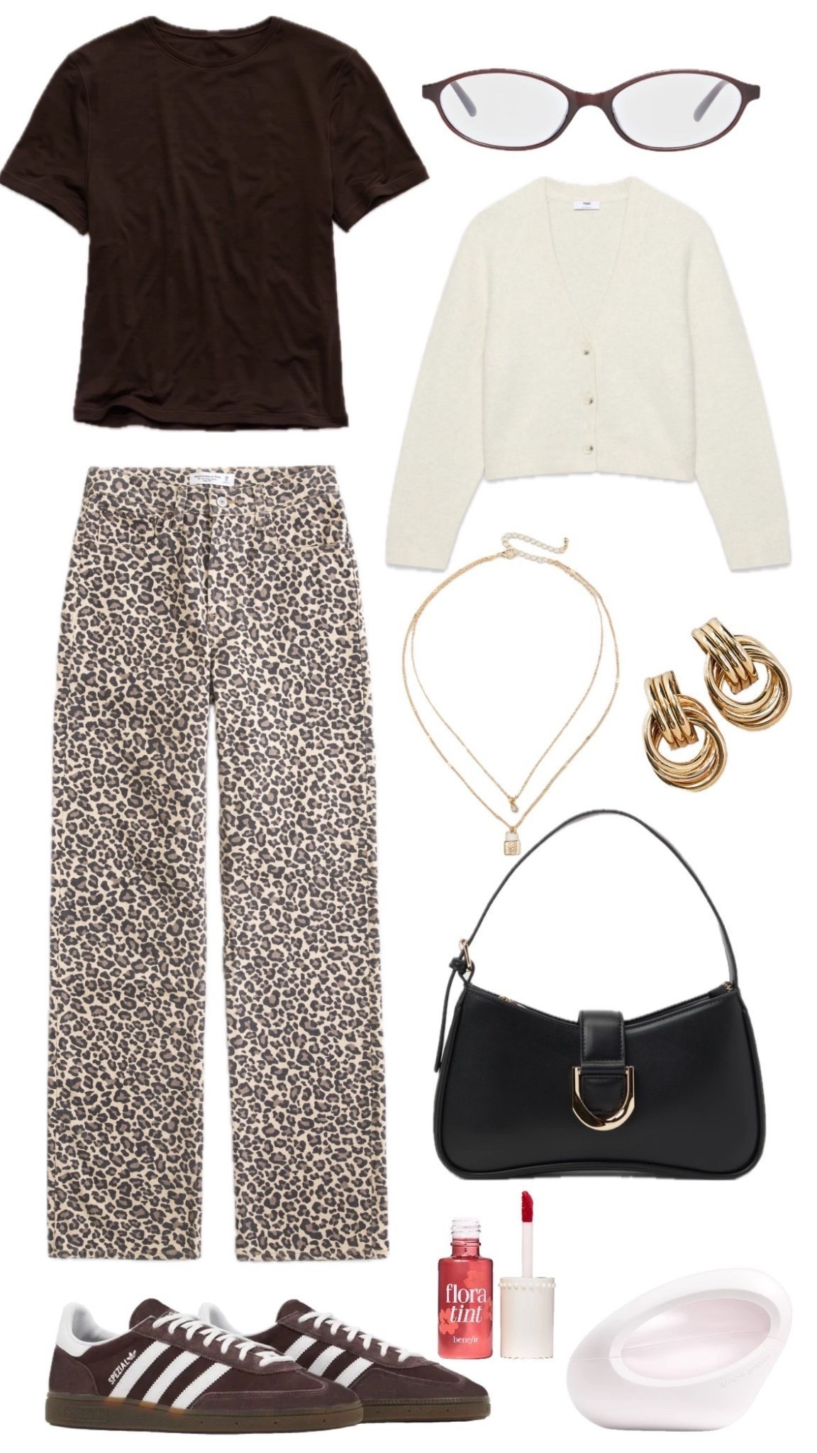 ✨ Effortless chic with a little edge ✨ Obsessed with mixing classic neutrals + bold leopard print for the perfect everyday look. Style it up with gold accessories + comfy sneakers to stay cool and polished all day. 🖤🐆 #OOTD #LTKfashion #leopardprint #fallstyle #casualchic #everydayoutfit #ltkunder100 #streetstyleinspo #neutralstyle #ltktrendalert #ltkoutfit

#LTKStyleTip #LTKSeasonal #LTKFindsUnder100