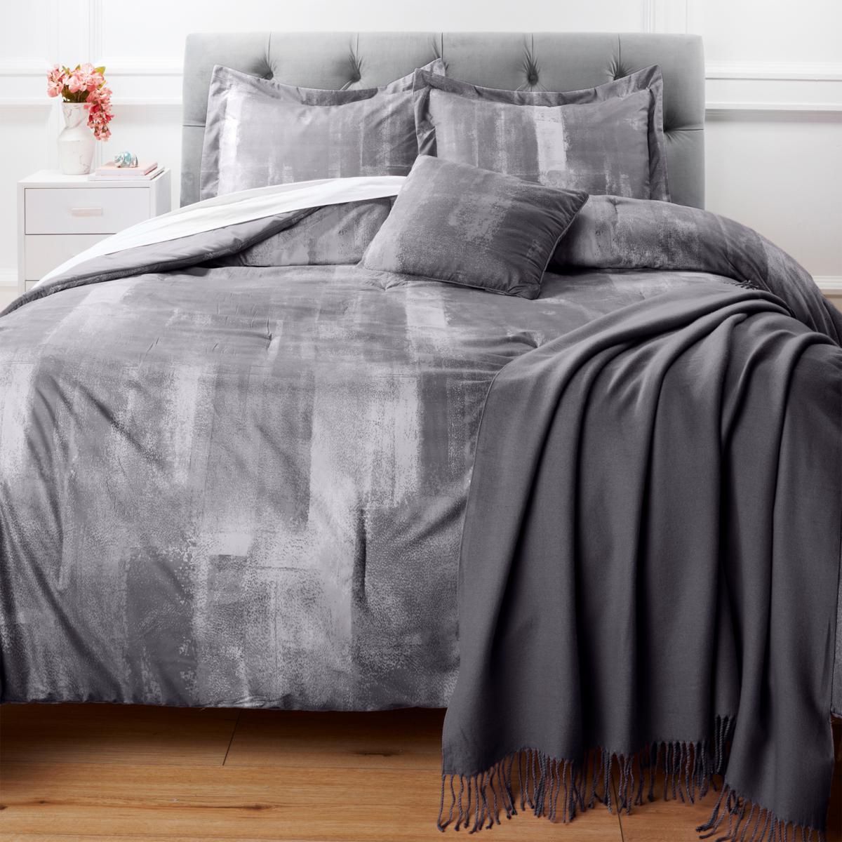 South Street Loft Bedding Set with Pillow and Faux Cashmere Throw - 20409714 | HSN | HSN