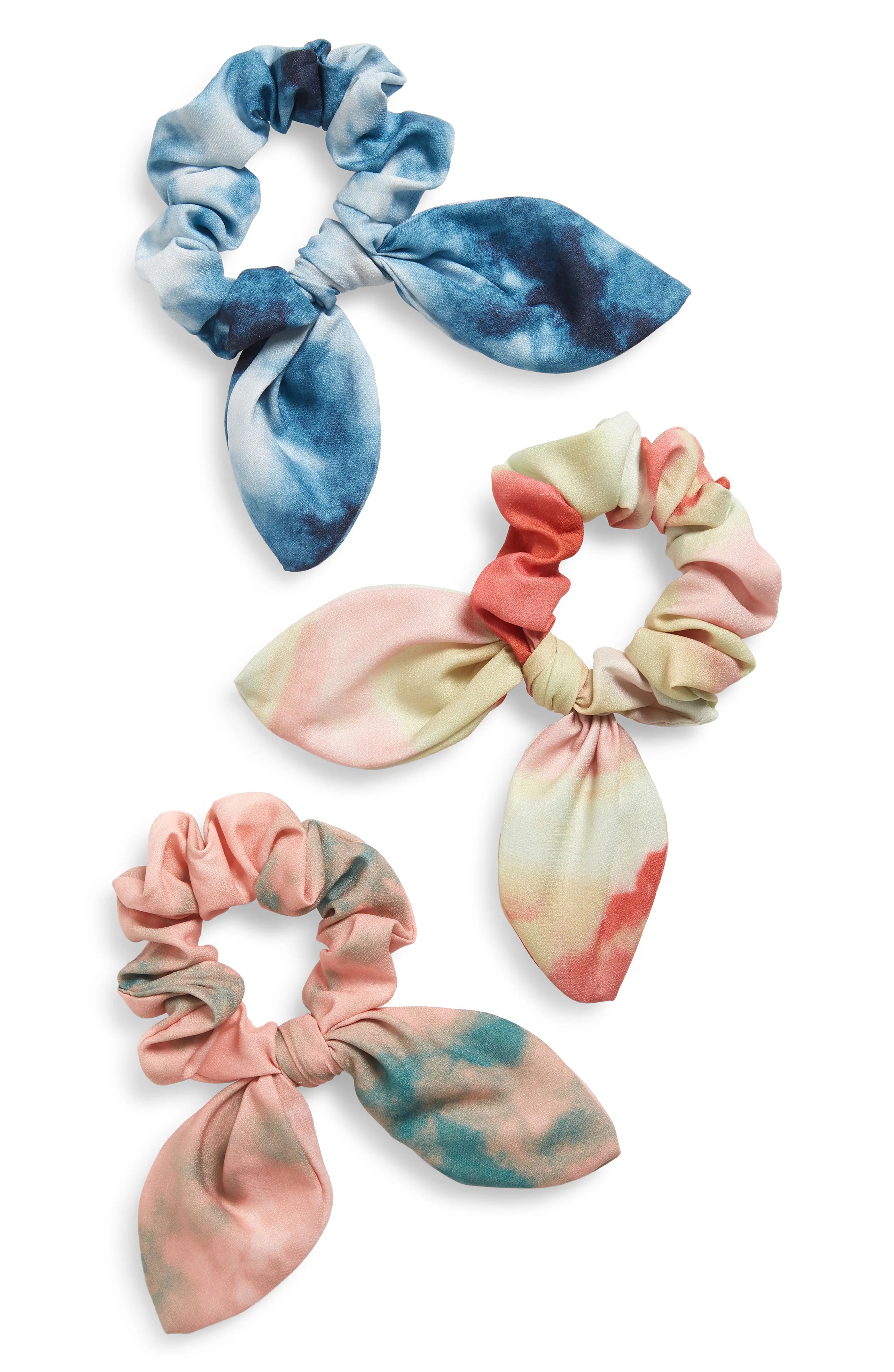 3-Pack Tie Dye Hair Scrunchies | Nordstrom